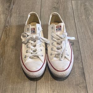 Converse White red blue Sz 8.5